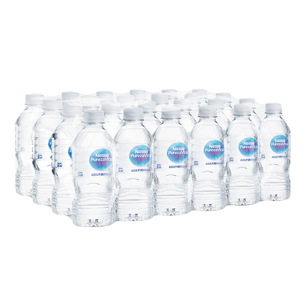 paquete de agua Nestlé Pureza Vital con 24 botellas de 355 ml c/u
