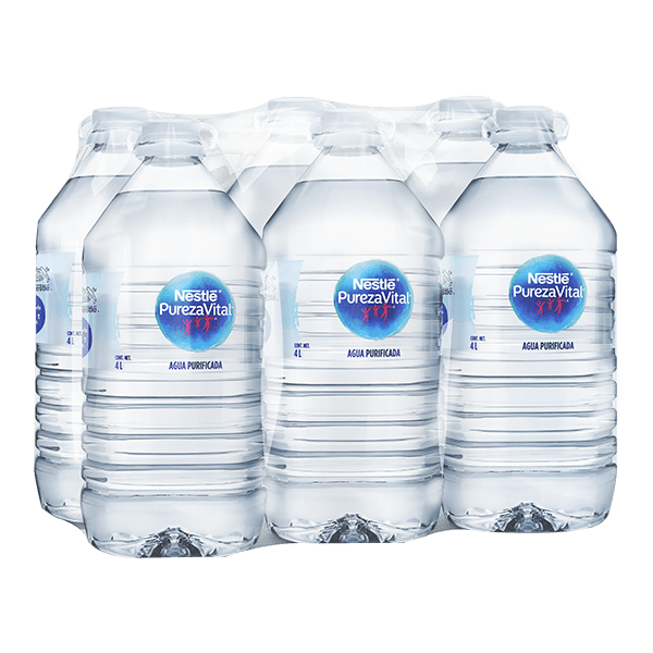 paquete de agua Nestlé Pureza Vital con 6 galones de 4 L c/u