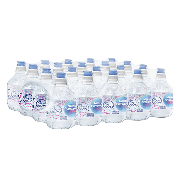 paquete de Nestlé pureza vital con 20 botellas de 300 ml c/u