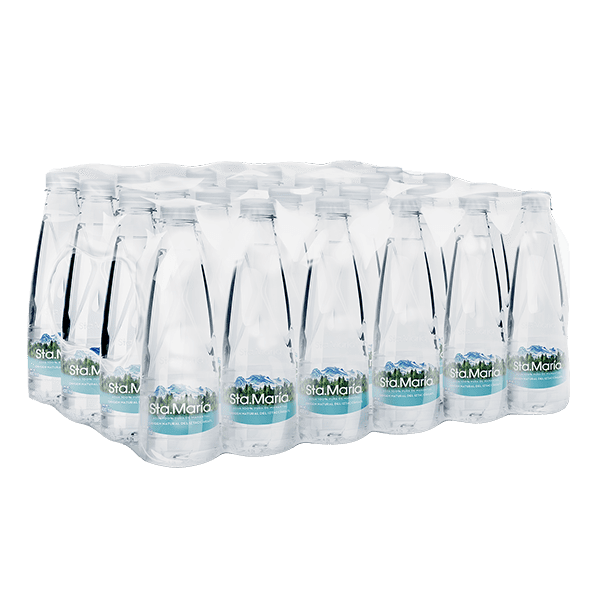paquete de agua Santa María con 24 botellas de 400 ml c/u