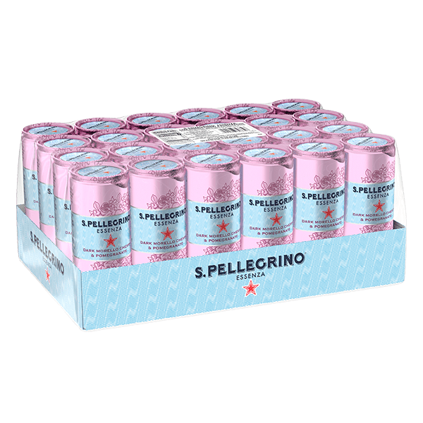 paquete de 24 latas de San Pellegrino essenza 330 ml cherry