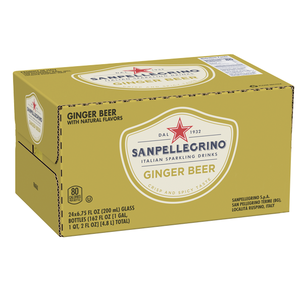 paquete de 24 botellas San Pellegrino Ginger Beer 200ml