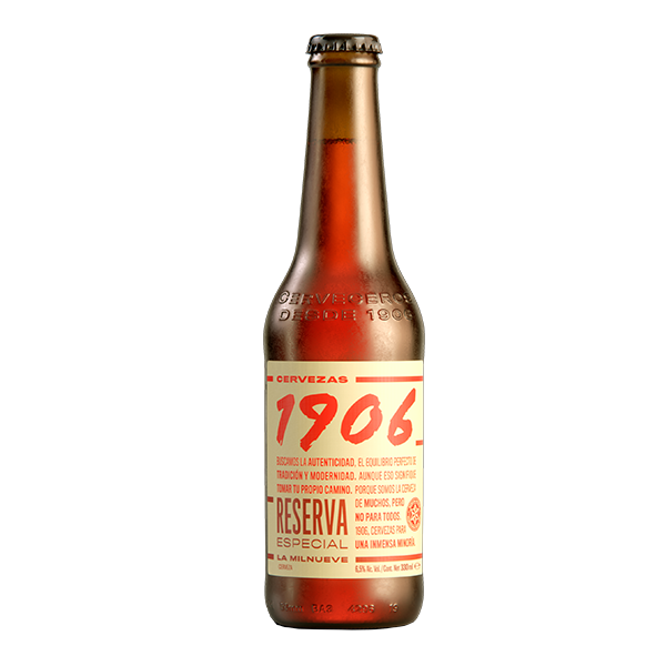 botella de cerveza 1906 de 330 ml