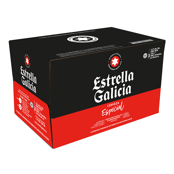 caja de Estrella Galicia 330 ml x 24 bot