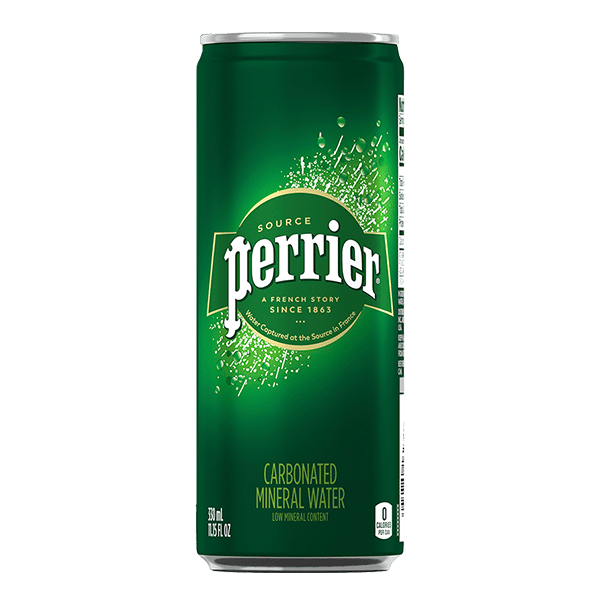 lata de agua Perrier de 330 ml
