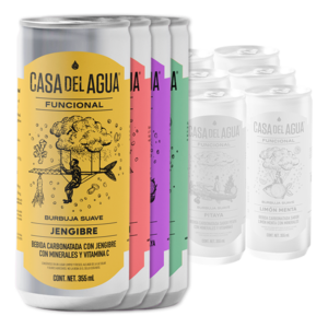 casa del agua funcional 12 Latas de 355 ml